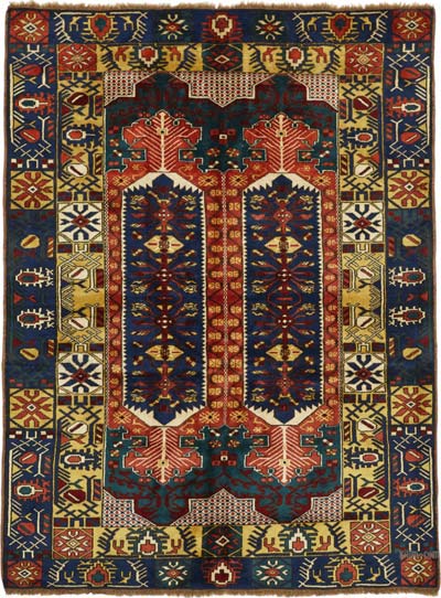 New Hand Knotted Wool Oushak Rug - 5' 7" x 7' 6" (67" x 90")