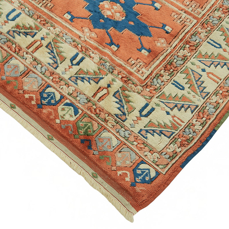 New Hand Knotted Wool Oushak Rug - 7' 5" x 7' 9" (89" x 93") - K0086918
