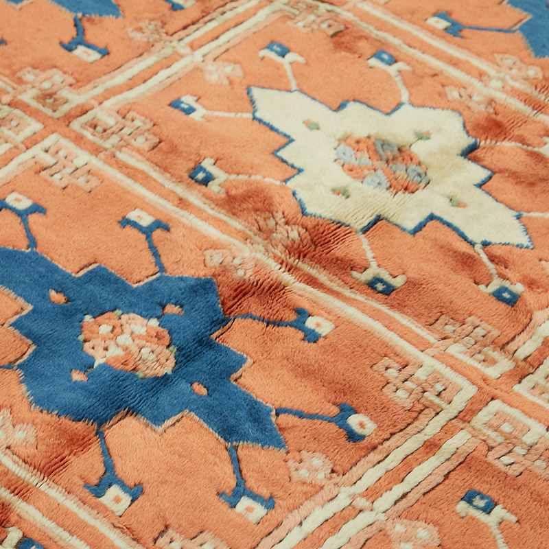 New Hand Knotted Wool Oushak Rug - 7' 5" x 7' 9" (89" x 93") - K0086918