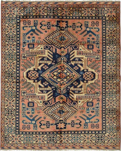 New Hand Knotted Wool Oushak Rug - 7' 1" x 8' 6" (85" x 102")