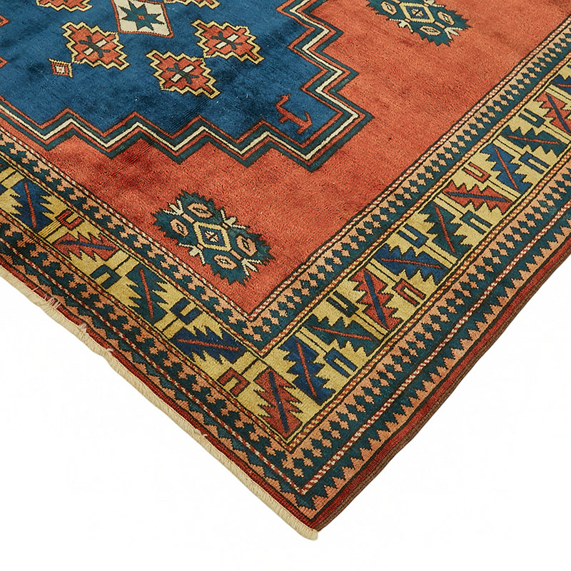 New Hand Knotted Wool Oushak Rug - 6' 8" x 9' 2" (80" x 110") - K0086921