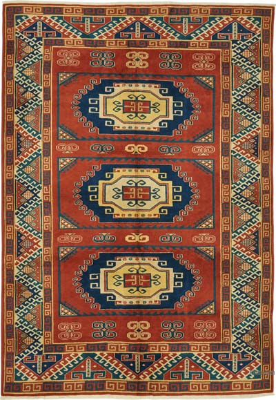 Yeni El Dokuma Usak Halısi - 202 cm x 284 cm