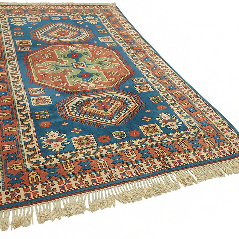 New Hand Knotted Wool Oushak Rug - 6' 2" x 10' 3" (74" x 123") - K0086923