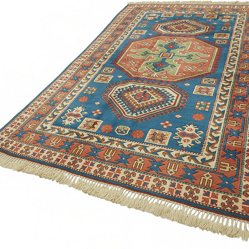 New Hand Knotted Wool Oushak Rug - 6' 2" x 10' 3" (74" x 123") - K0086923