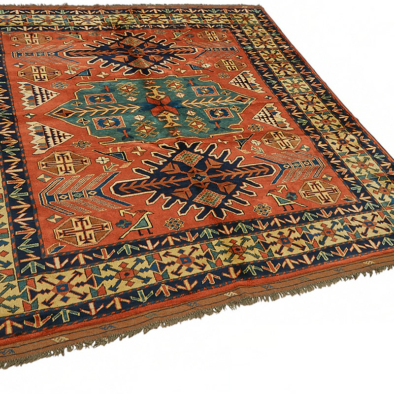 New Hand Knotted Wool Oushak Rug - 6' 11" x 7' 8" (83" x 92") - K0086924