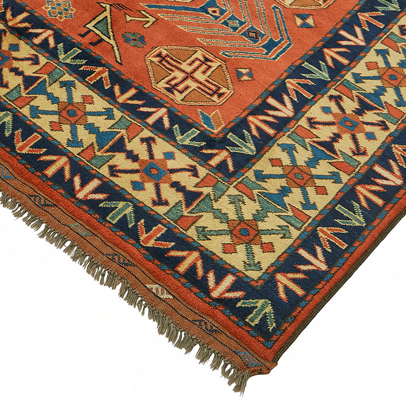 New Hand Knotted Wool Oushak Rug - 6' 11" x 7' 8" (83" x 92") - K0086924