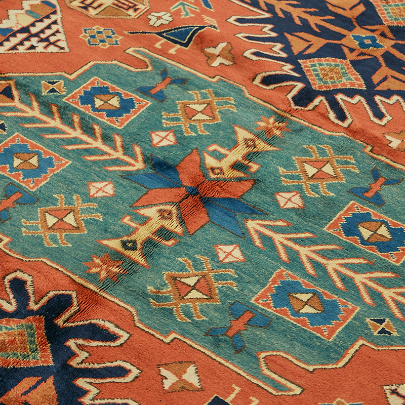 New Hand Knotted Wool Oushak Rug - 6' 11" x 7' 8" (83" x 92") - K0086924