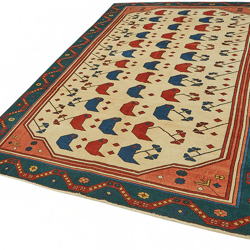 New Hand Knotted Wool Oushak Rug - 6' 8" x 9' 6" (80" x 114") - K0086926