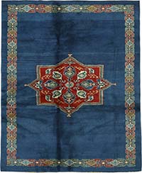 New Hand Knotted Wool Oushak Rug - 6' 2" x 7' 9" (74" x 93")
