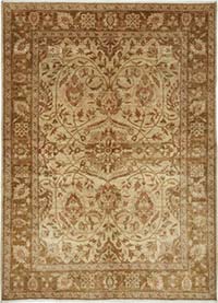 New Hand Knotted Wool Oushak Rug - 6' 1" x 8' 4" (73" x 100")