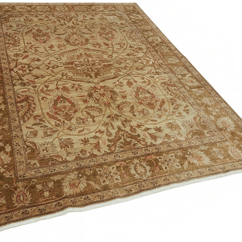 New Hand Knotted Wool Oushak Rug - 6' 1" x 8' 4" (73" x 100") - K0086931