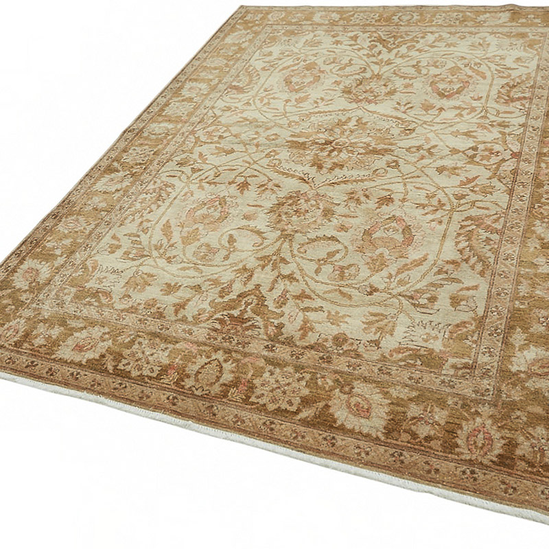 New Hand Knotted Wool Oushak Rug - 6' 1" x 8' 4" (73" x 100") - K0086931