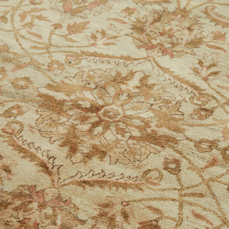 New Hand Knotted Wool Oushak Rug - 6' 1" x 8' 4" (73" x 100") - K0086931