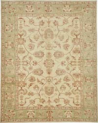 New Hand Knotted Wool Oushak Rug - 8' 1" x 10' 5" (97" x 125")