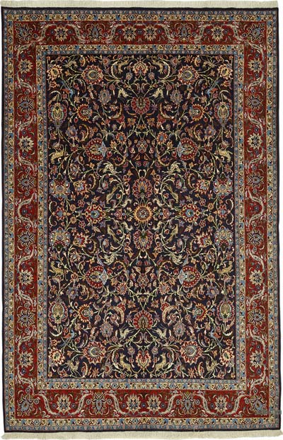 New Hand Knotted Wool Oushak Rug - 6' 9" x 10' 4" (81" x 124")