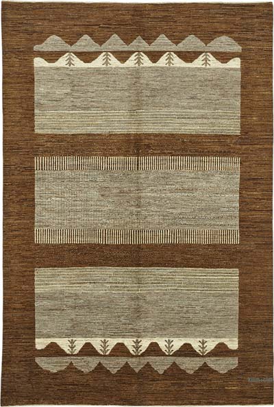 New Contemporary Hand-Knotted Rug