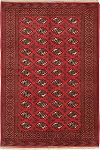 New Hand-Knotted Bokhara Rug