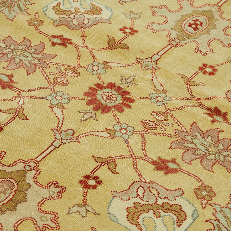 New Hand Knotted Wool Oushak Rug - 7' 9" x 10' 1" (93" x 121") - K0086967