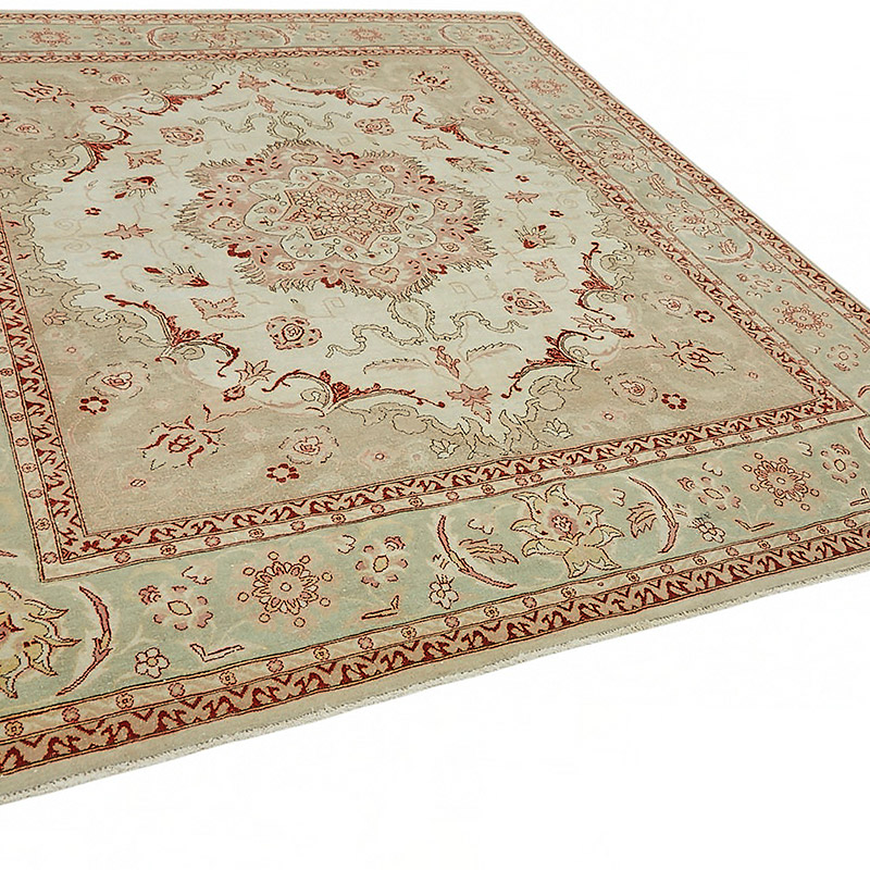New Hand Knotted Wool Oushak Rug - 8'  x 9' 2" (96" x 110") - K0086968