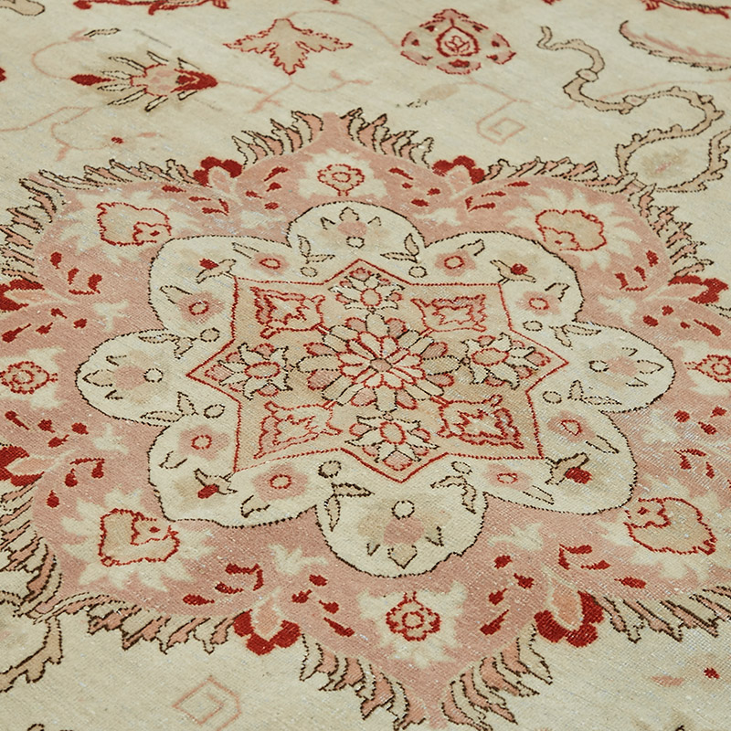 New Hand Knotted Wool Oushak Rug - 8'  x 9' 2" (96" x 110") - K0086968