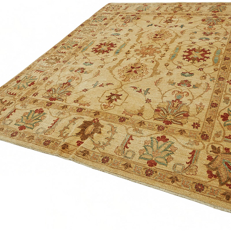 New Hand Knotted Wool Oushak Rug - 8' 1" x 10' 2" (97" x 122") - K0086969