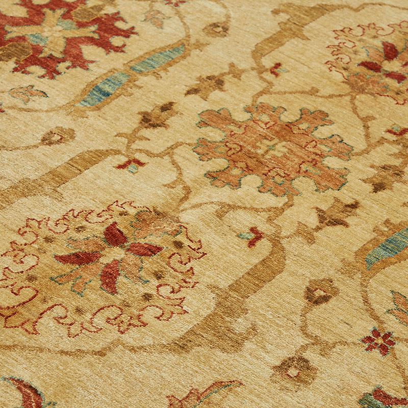 New Hand Knotted Wool Oushak Rug - 8' 1" x 10' 2" (97" x 122") - K0086969