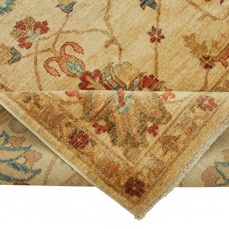 New Hand Knotted Wool Oushak Rug - 8' 1" x 10' 2" (97" x 122") - K0086969
