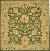 New Hand Knotted Wool Oushak Rug - 8' 2" x 8' 2" (98" x 98")