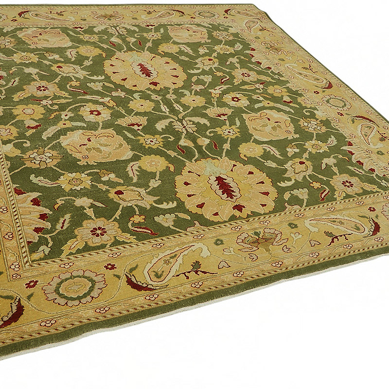 New Hand Knotted Wool Oushak Rug - 8' 2" x 8' 2" (98" x 98") - K0086972