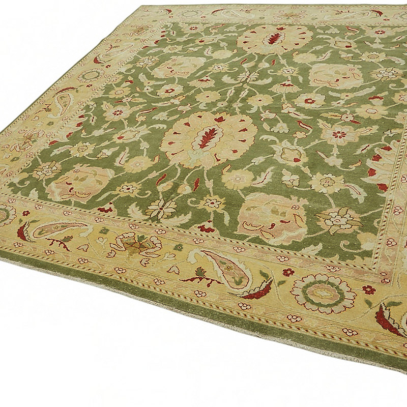 New Hand Knotted Wool Oushak Rug - 8' 2" x 8' 2" (98" x 98") - K0086972