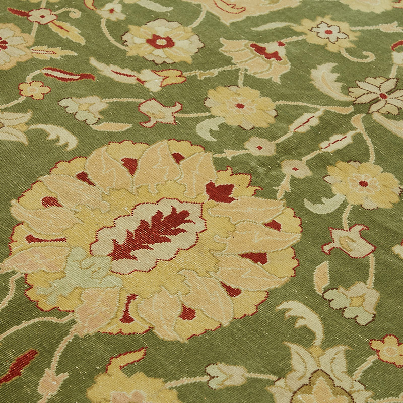 New Hand Knotted Wool Oushak Rug - 8' 2" x 8' 2" (98" x 98") - K0086972