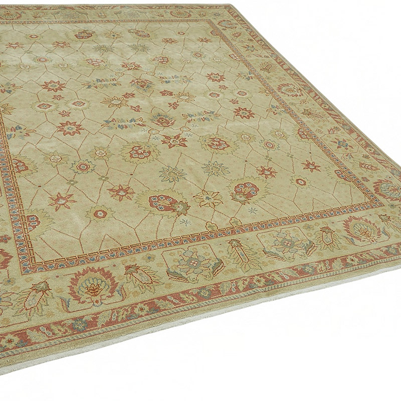 New Hand Knotted Wool Oushak Rug - 7' 11" x 9' 11" (95" x 119") - K0086973