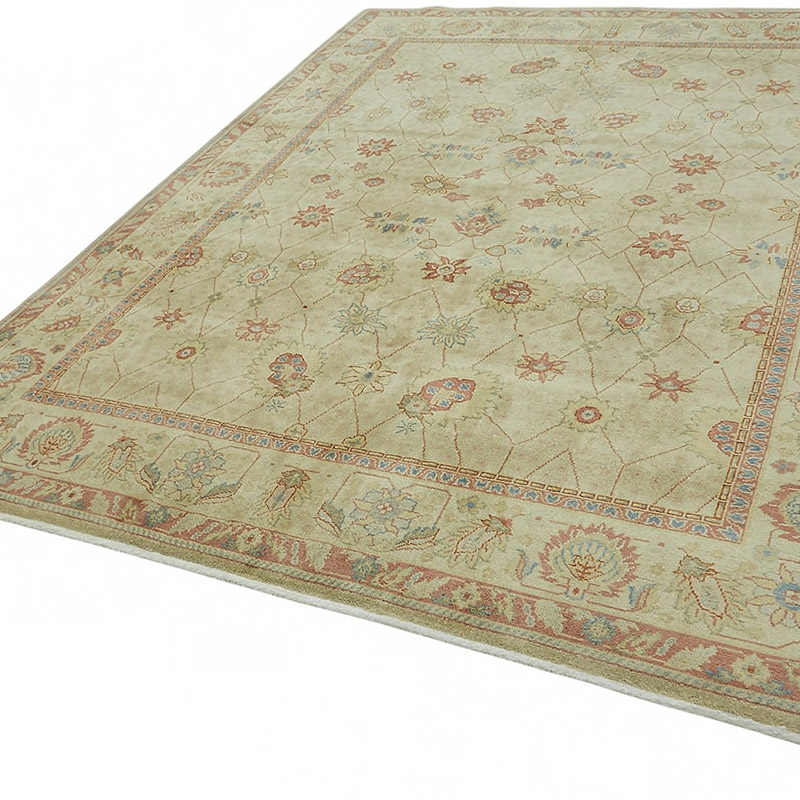 New Hand Knotted Wool Oushak Rug - 7' 11" x 9' 11" (95" x 119") - K0086973
