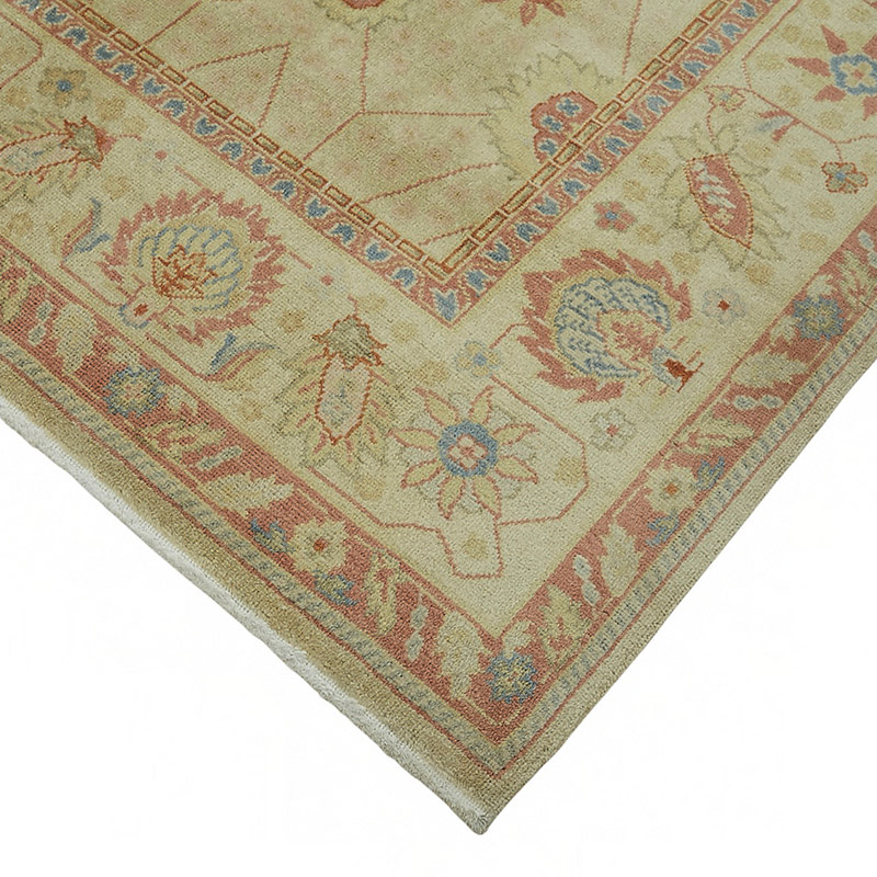 New Hand Knotted Wool Oushak Rug - 7' 11" x 9' 11" (95" x 119") - K0086973