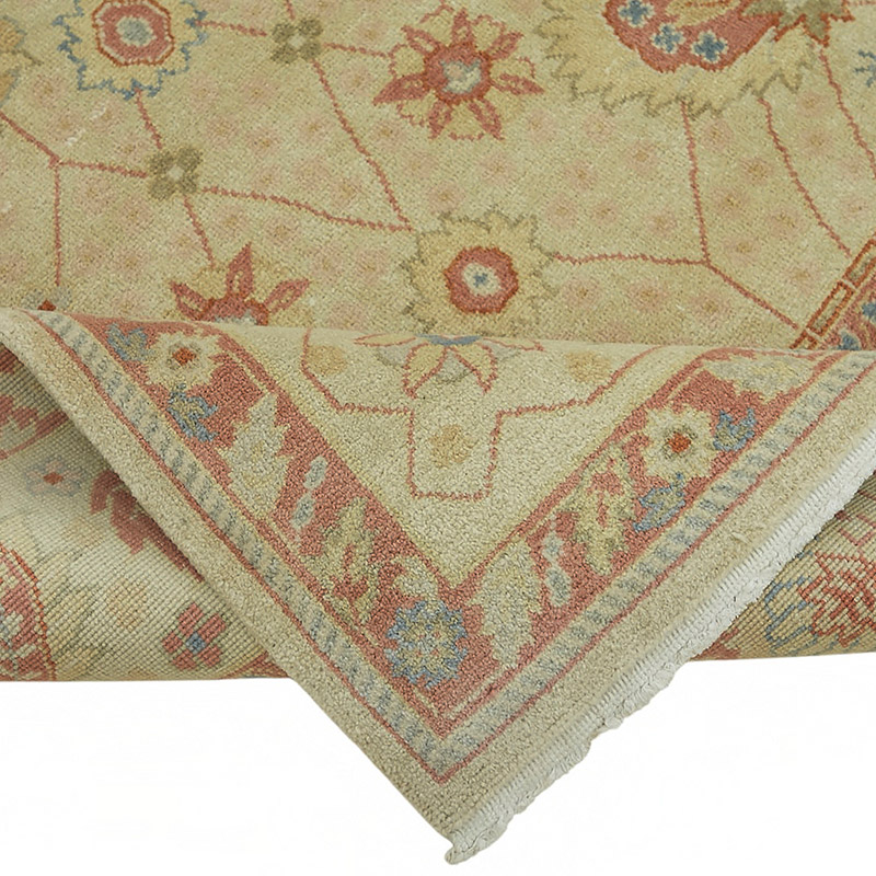New Hand Knotted Wool Oushak Rug - 7' 11" x 9' 11" (95" x 119") - K0086973