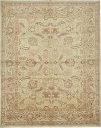 New Hand Knotted Wool Oushak Rug - 8' 1" x 10'  (97" x 120")