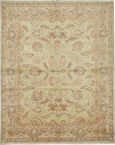 New Hand Knotted Wool Oushak Rug - 8' 1" x 10'  (97" x 120")