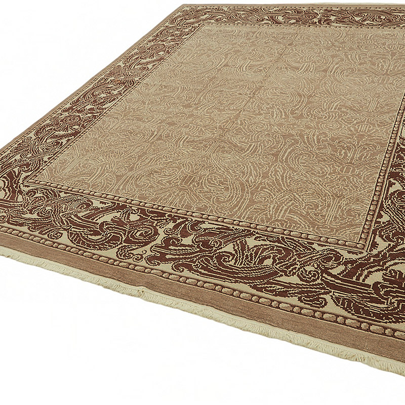 New Hand Knotted Wool Oushak Rug - 8' 1" x 10' 1" (97" x 121") - K0086979