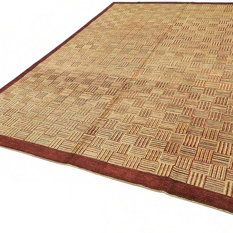 Nueva Alfombra Anudada a Mano - K0086985