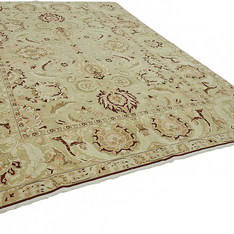 New Hand Knotted Wool Oushak Rug - 9'  x 12' 4" (108" x 148") - K0086987