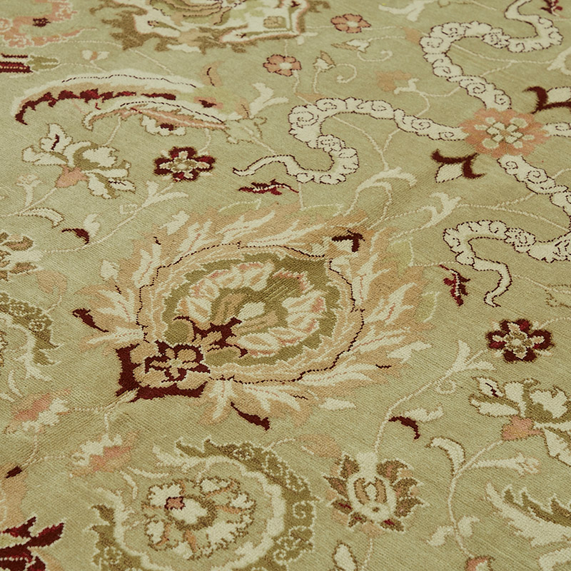 New Hand Knotted Wool Oushak Rug - 9'  x 12' 4" (108" x 148") - K0086987
