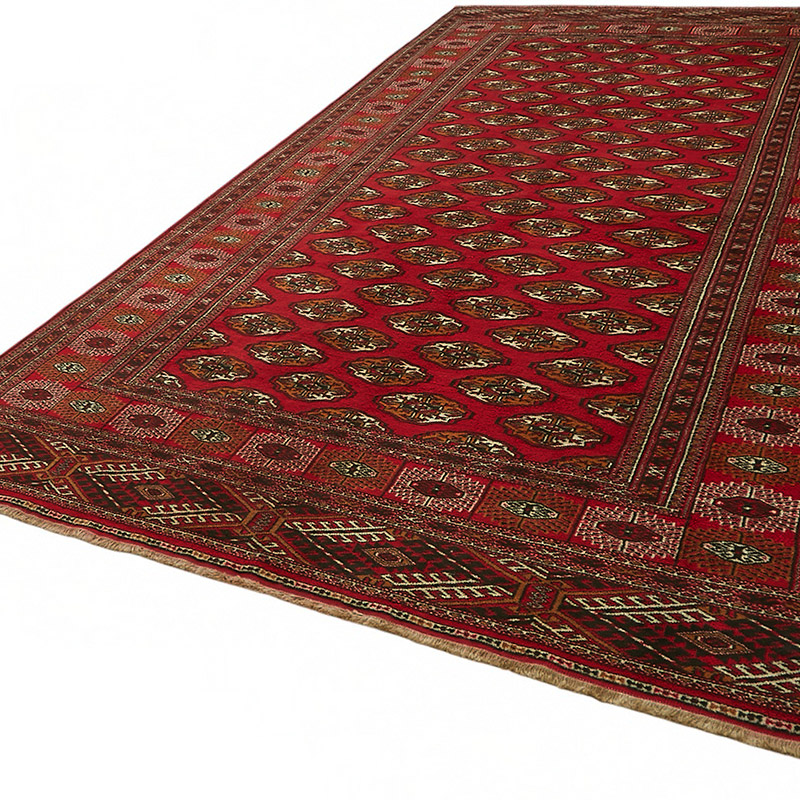 New Hand-Knotted Bokhara Rug - K0086989