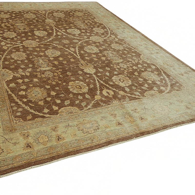 New Hand Knotted Wool Oushak Rug - 8' 9" x 12' 2" (105" x 146") - K0086997