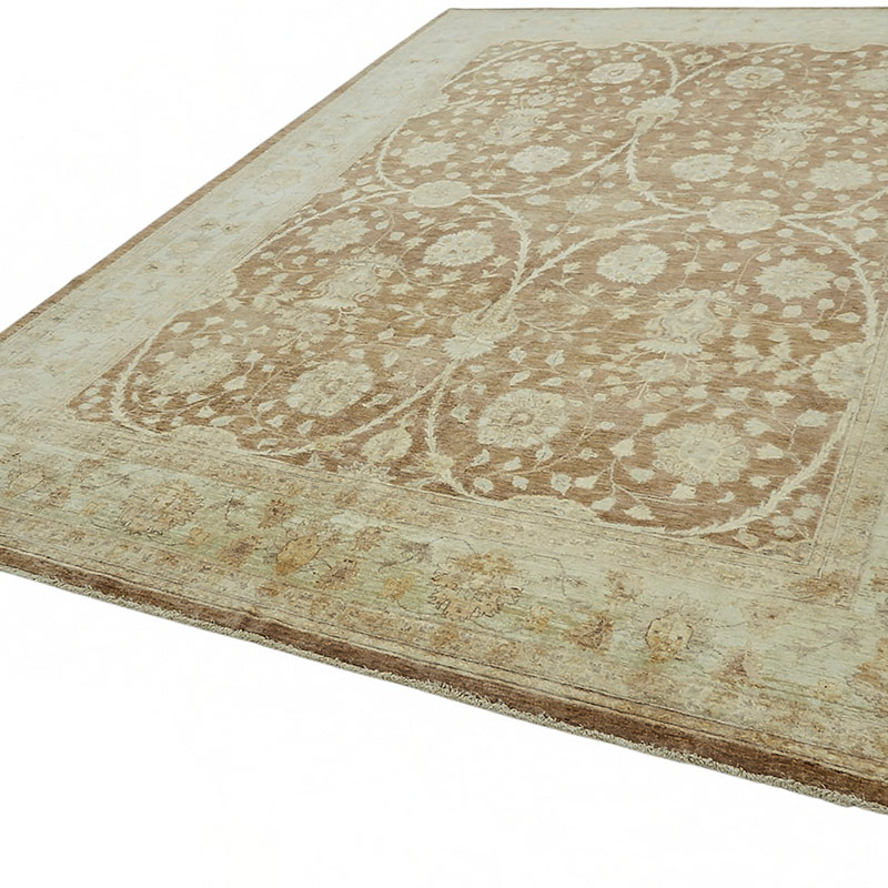 New Hand Knotted Wool Oushak Rug - 8' 9" x 12' 2" (105" x 146") - K0086997