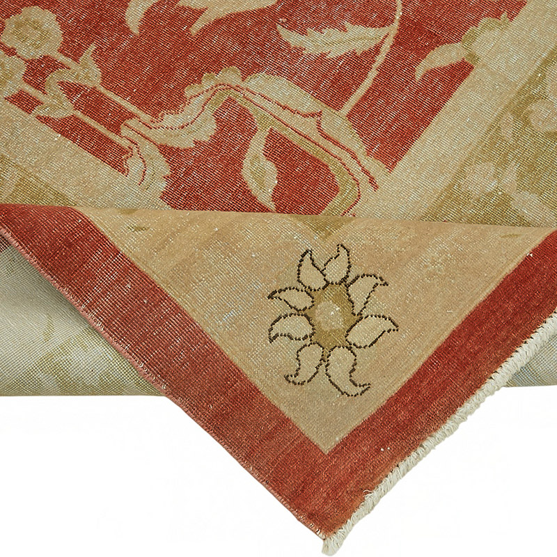 New Hand Knotted Wool Oushak Rug - 9' 10" x 14' 6" (118" x 174") - K0087002