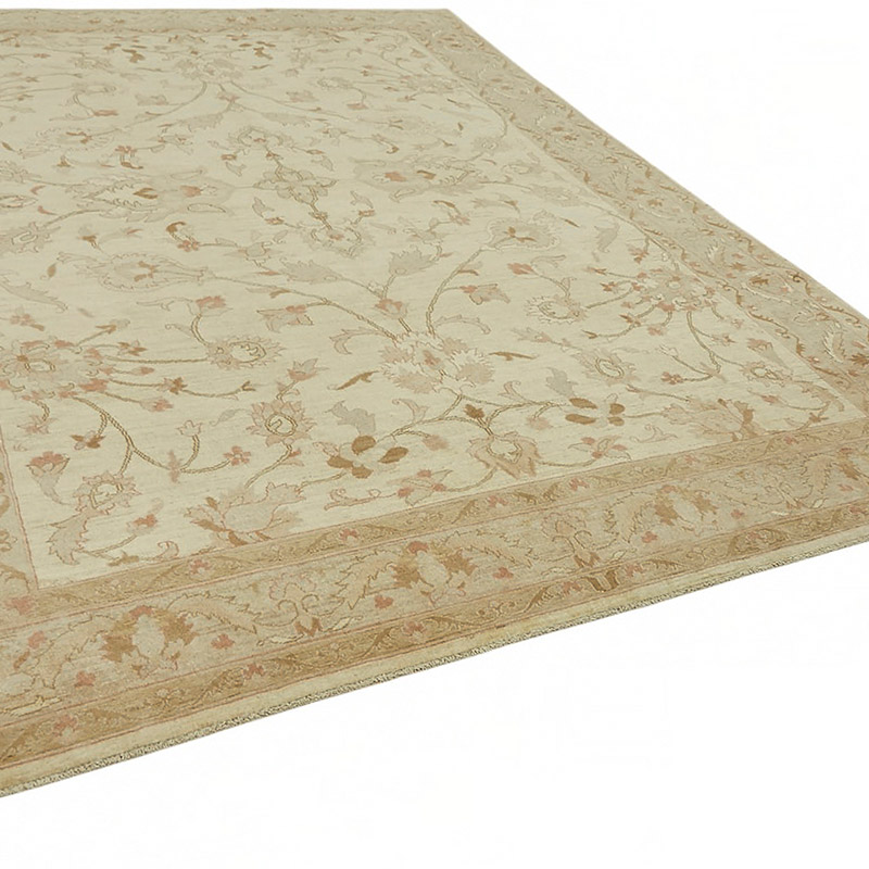 New Hand Knotted Wool Oushak Rug - 8' 8" x 11' 7" (104" x 139") - K0087006