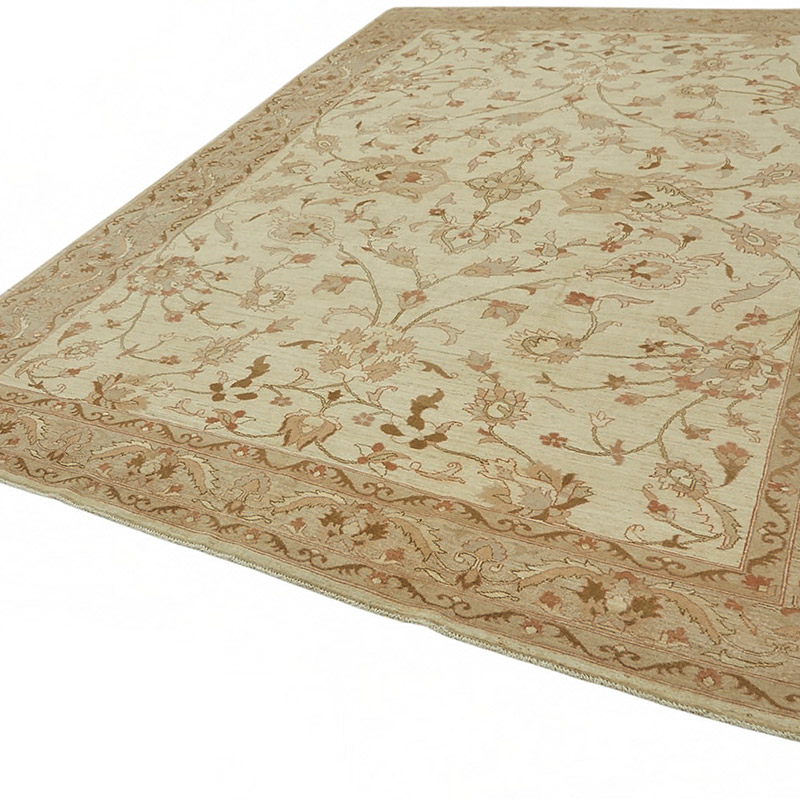 New Hand Knotted Wool Oushak Rug - 8' 8" x 11' 7" (104" x 139") - K0087006