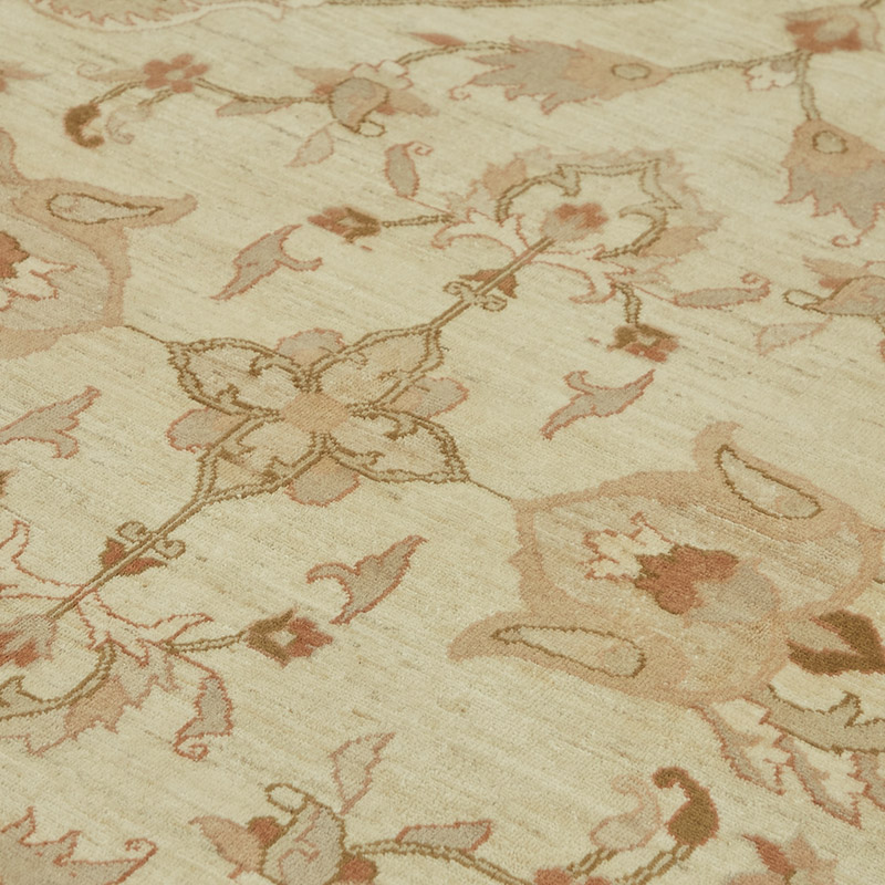 New Hand Knotted Wool Oushak Rug - 8' 8" x 11' 7" (104" x 139") - K0087006