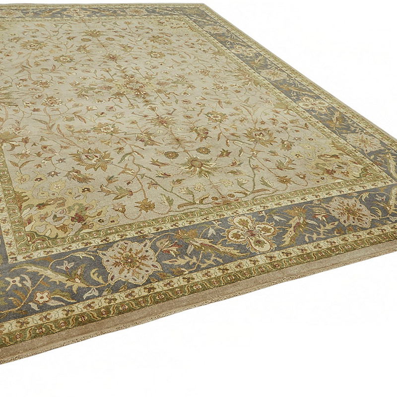New Hand Knotted Wool Oushak Rug - 9'  x 11' 11" (108" x 143") - K0087009