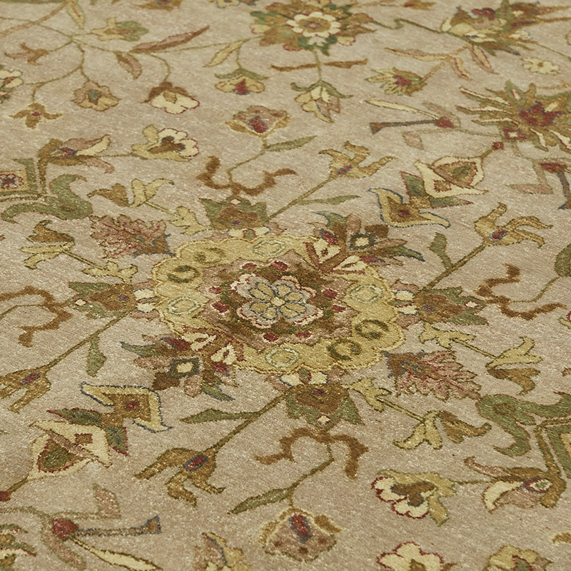 New Hand Knotted Wool Oushak Rug - 9'  x 11' 11" (108" x 143") - K0087009